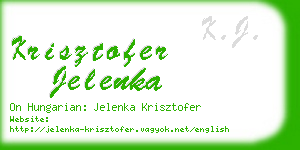 krisztofer jelenka business card